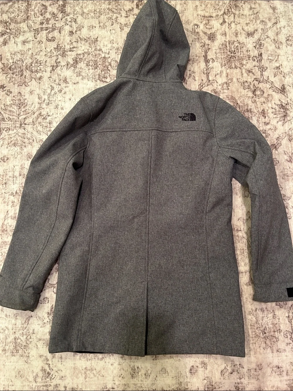 The North Face Men's Gray Hooded Trench Coat